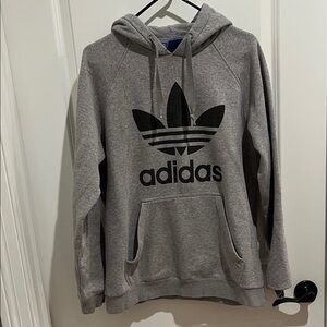 Adidas Men's Heather Gray Hoodie